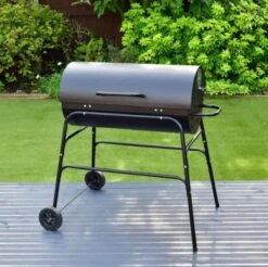 BBQ XL Houtskoolbarbecue - Cilindervorm - Grilloppervlak (LxB) 71 X 35 Cm - Zwart -Barbecues Winkel 1200x1196