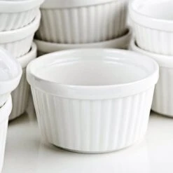 Chefarone Mini Ronde Ovenschalen - Mini Vormpjes Set Van 10 - Bakvormen Keramiek 200 ML - Crème Brulée Schaaltje - Wit -Barbecues Winkel 1200x1200 105