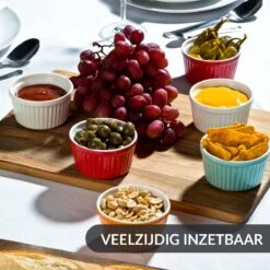 Chefarone Mini Ronde Ovenschalen - Mini Vormpjes Set Van 10 - Bakvormen Keramiek 200 ML - Crème Brulée Schaaltje - Multicolor 14 Chefarone Mini Ronde Ovenschalen - Mini Vormpjes Set Van 10 - Bakvormen Keramiek 200 ML - Crème Brulée Schaaltje - Multicolor -Barbecues Winkel 1200x1200 147