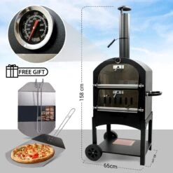 MaxxGarden Pizza Oven - Smoker Barbecue Op Hout, Houtskool Of Pellets - 45 X 65 X 158cm -Barbecues Winkel 1200x1200 22