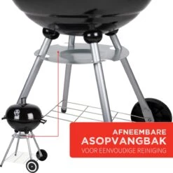 BBQ Collection Houtskoolbarbecue - Kogelbarbecue 45 X 60 Centimeter - Ronde Barbecue - Barbecue Op Wielen - Zwart - Metaal -Barbecues Winkel 1200x1200 24