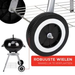 BBQ Collection Houtskoolbarbecue - Kogelbarbecue 45 X 60 Centimeter - Ronde Barbecue - Barbecue Op Wielen - Zwart - Metaal -Barbecues Winkel 1200x1200 25
