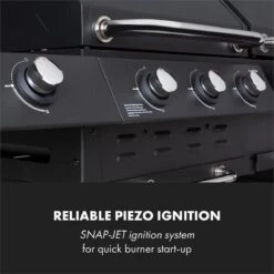 Klarstein Kingsville Double Barbecue - Houtskool- En Gasbarbecue - Smoker BBQ - Inclusief Deksels En Thermometer - Met 2 Roosters - Zwart -Barbecues Winkel 1200x1200 47