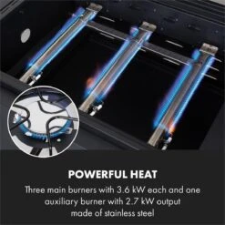 Klarstein Kingsville Double Barbecue - Houtskool- En Gasbarbecue - Smoker BBQ - Inclusief Deksels En Thermometer - Met 2 Roosters - Zwart -Barbecues Winkel 1200x1200 51