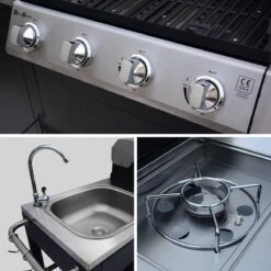 Alice's Garden Gas BBQ D'Artagnan - Zwart - 5 Branders - Buitenkeuken 8 Alice's Garden Gas BBQ D'Artagnan - Zwart - 5 Branders - Buitenkeuken -Barbecues Winkel 1200x1200 63