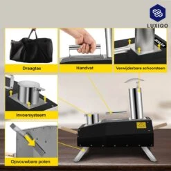 Vevor® Pizza Oven - Professionele Pizza Oven - Buitenkeuken - Pizza Gourmet - Barbecue - RVS - Tot 600°C - Met Draagtas -Barbecues Winkel 1200x1200 84
