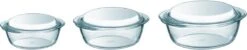 Pyrex Optimum Ovenschalenset 1,4 L - 2,1 L - 3 L - 21 X 18 X 8 Cm - 24 X 20 X 10 Cm - 27 X 23 X 11 Cm -Barbecues Winkel 1200x241