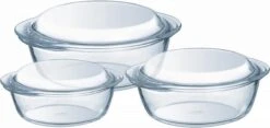 Pyrex Optimum Ovenschalenset 1,4 L - 2,1 L - 3 L - 21 X 18 X 8 Cm - 24 X 20 X 10 Cm - 27 X 23 X 11 Cm -Barbecues Winkel 1200x569