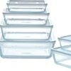Pyrex - Cook & Freeze Schaal Met Deksel Set Van 8 Stuks - Transparant/Wit -Barbecues Winkel 1200x576