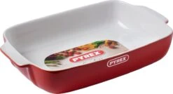Pyrex Signature Ovenschaal Rechthoek - Keramiek - 30x22 Cm - Rood -Barbecues Winkel 1200x650 1