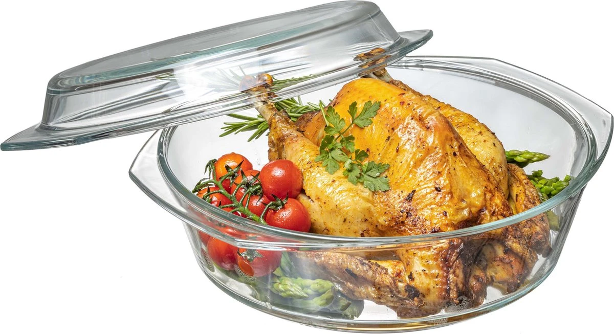 Sareva Ovenschaal - Met Deksel - 30 X 26 X 9 Cm / 3 Liter 3 Sareva Ovenschaal - Met Deksel - 30 X 26 X 9 Cm / 3 Liter