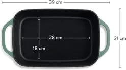 Springlane Gietijzer Ovenschaal Mint - 39,2 X 21,2 Cm, 4 L -Barbecues Winkel 1200x665