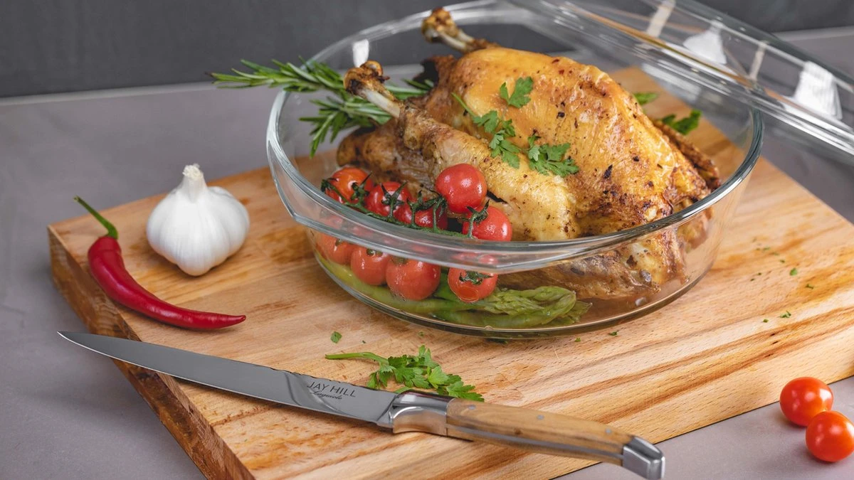 Sareva Ovenschaal - Met Deksel - 30 X 26 X 9 Cm / 3 Liter 4 Sareva Ovenschaal - Met Deksel - 30 X 26 X 9 Cm / 3 Liter - Afbeelding 2