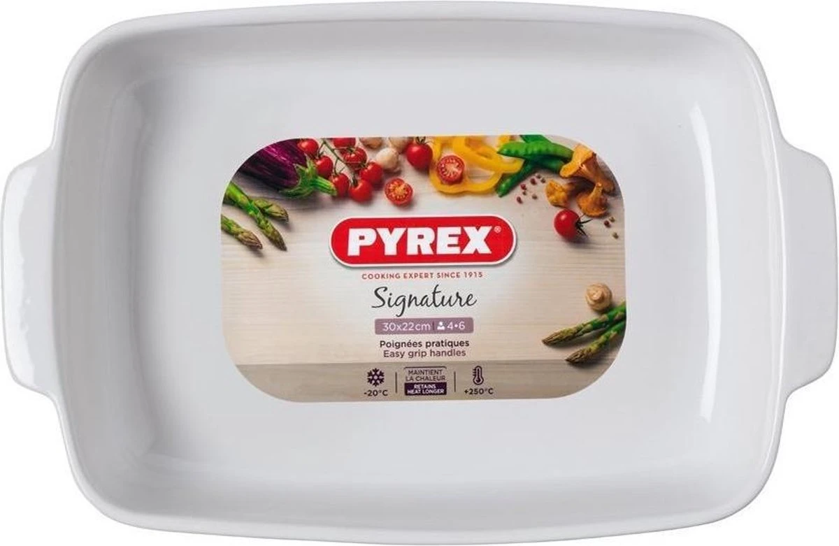 Pyrex Signature Ovenschaal 30 X 22 Cm 3 Pyrex Signature Ovenschaal 30 X 22 Cm