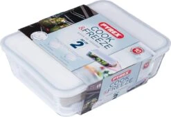Pyrex Ovenschaal Met Deksel Cook&freez 25 X 19 X 8 Cm 2.6 L 1.5 L -Barbecues Winkel 1200x820