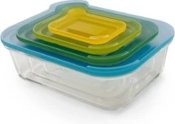 Joseph Joseph Nest Ovenschalen - Incl. Deksels - Glas - 4 Stuks