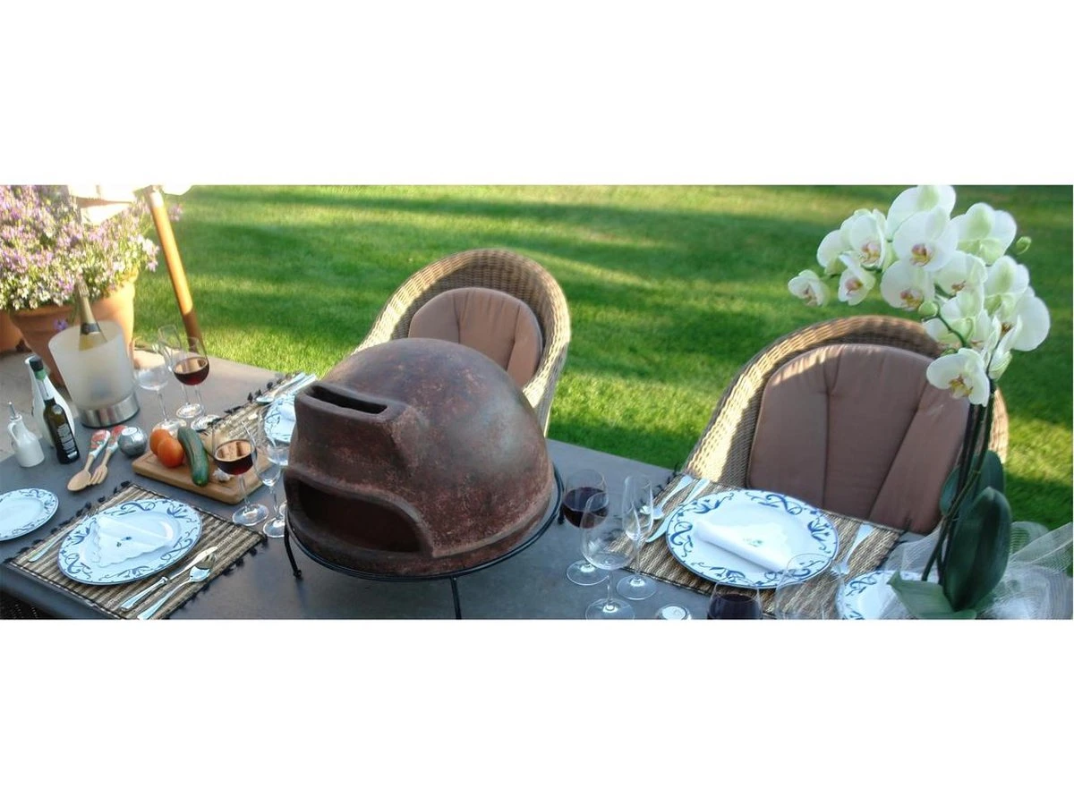 Sol-y-Yo Houtgestookte Toscaanse Stenen Pizza Oven 52CM 6 Sol-y-Yo Houtgestookte Toscaanse Stenen Pizza Oven 52CM - Afbeelding 4