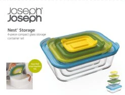 Joseph Joseph Nest Ovenschalen - Incl. Deksels - Glas - 4 Stuks -Barbecues Winkel 1200x914