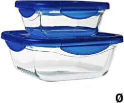 Pyrex - Cook & Go Schaal Vierkant Met Deksel 1,9 Liter - Transparant -Barbecues Winkel 1200x994