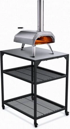 Ooni - Tafel - Medium - Pizza Tafel - 60x80x 90cm - RVS - Zwart 12 Ooni - Tafel - Medium - Pizza Tafel - 60x80x 90cm - RVS - Zwart -Barbecues Winkel 654x1200