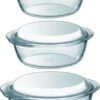 Pyrex 3x Ronde Glazen Ovenschalen Met Deksel 1,4/2,1/3 Liter - Ovenschaal/braadslede - Ovenschotel Schalen - Bakvorm 2 Pyrex 3x Ronde Glazen Ovenschalen Met Deksel 1,4/2,1/3 Liter - Ovenschaal/braadslede - Ovenschotel Schalen - Bakvorm -Barbecues Winkel 783x1200