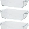 3x Rechthoekige Glazen Mini Ovenschaal 500 Ml 20 X 11 X 5 Cm - Ovenschotel Schalen -Barbecues Winkel 951x1200