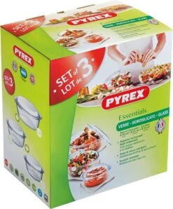 Pyrex Optimum Ovenschalenset 1,4 L - 2,1 L - 3 L - 21 X 18 X 8 Cm - 24 X 20 X 10 Cm - 27 X 23 X 11 Cm -Barbecues Winkel 993x1200